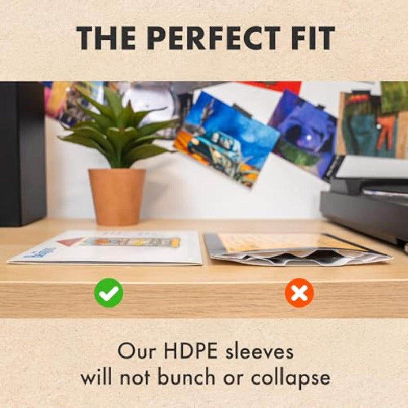 Archival-Grade HDPE Vinyl Inner Sleeves - Anti-Static Rounded Edge for 17.78cm 45 RPM Singles -Recordshaven