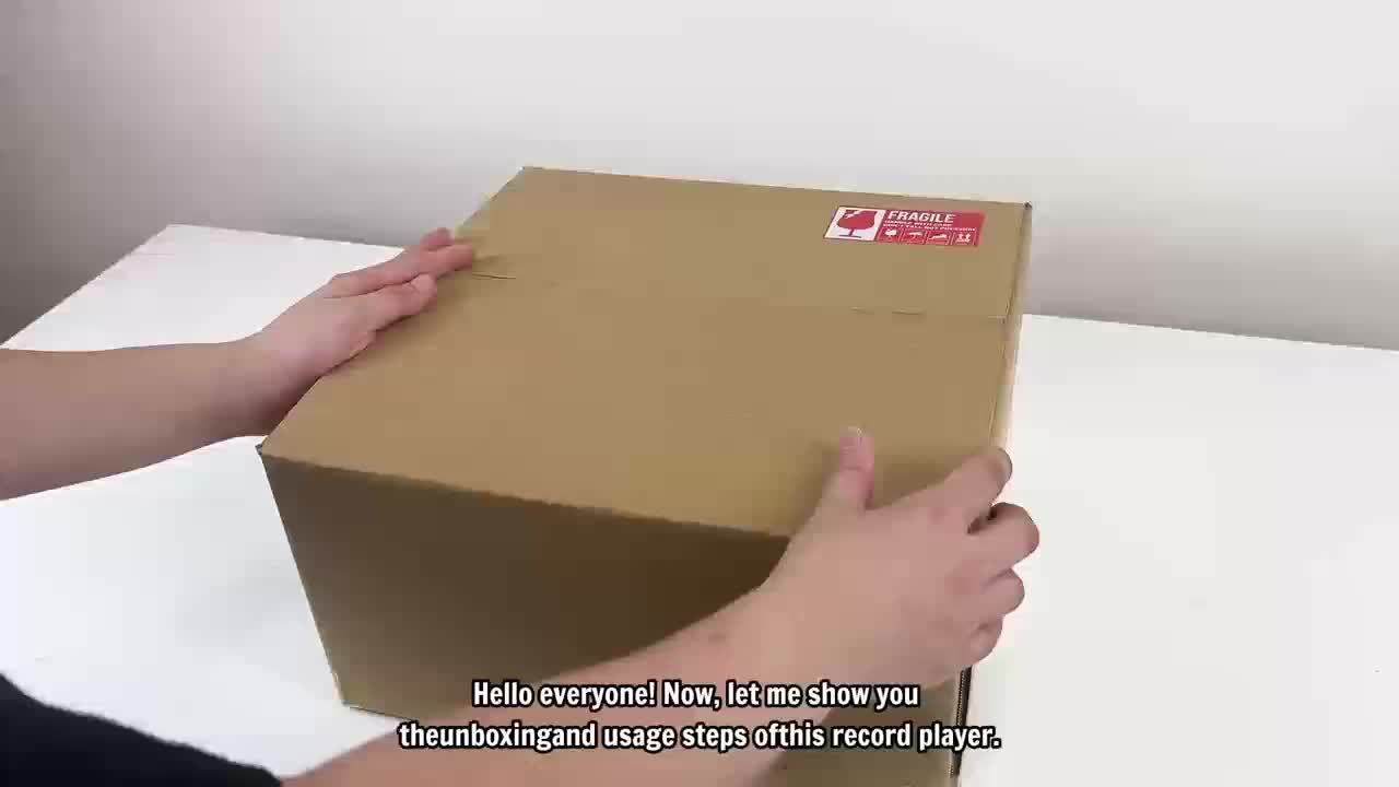 Retro Wooden Belt-Driven Record Player - 3-Speed, FM Radio, Headphone/Line Out (Ideal Valentine’s Gift) -Recordshaven