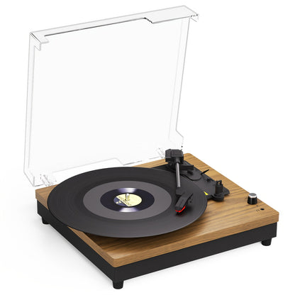 Maio E200Y Belt-Driven Turntable - 3-Speed (33/45/78 RPM), Bluetooth Audio, Built-in Speakers & Multi-Ports -Recordshaven
