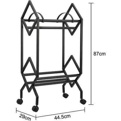 Mobile Multi-Tier Vinyl Record & CD Organizer (Quick Assembly) -Recordshaven