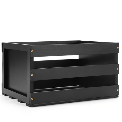 HYNAWIN Wooden Record Storage Box with Blackboard -Recordshaven