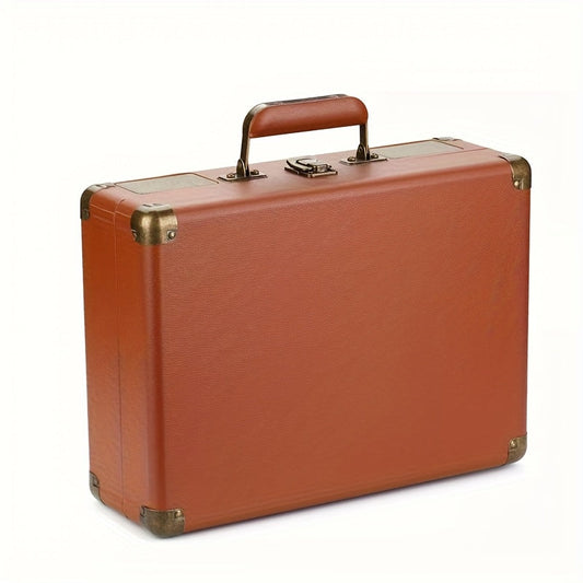 Compact Vintage Wireless Turntable - Plays Vinyl/Cellophane Records, Headphone/AUX Support (Birthday Gift) -Recordshaven