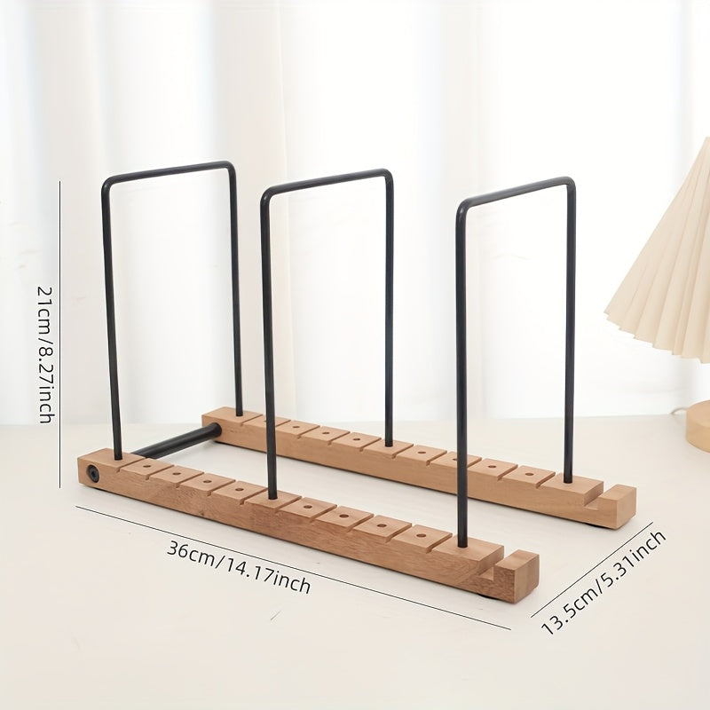 Multi-Purpose Wooden Record Storage Rack - CD & LP Display Shelf with Acrylic Baffle (No Assembly) -Recordshaven