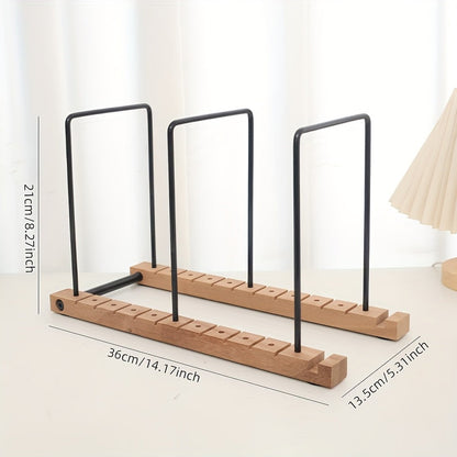 Multi-Purpose Wooden Record Storage Rack - CD & LP Display Shelf with Acrylic Baffle (No Assembly) -Recordshaven