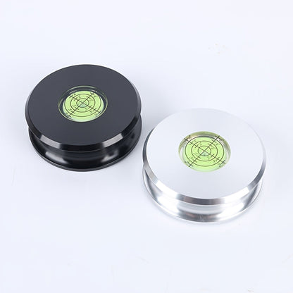 Polished Black & Silver Aluminum Alloy LP Record Weight (Anti-Vibration) -Recordshaven