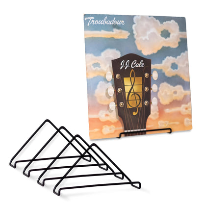 5-Pack Matte Black Metal Vinyl Record Wall Mount (Floating Shelf) -Recordshaven