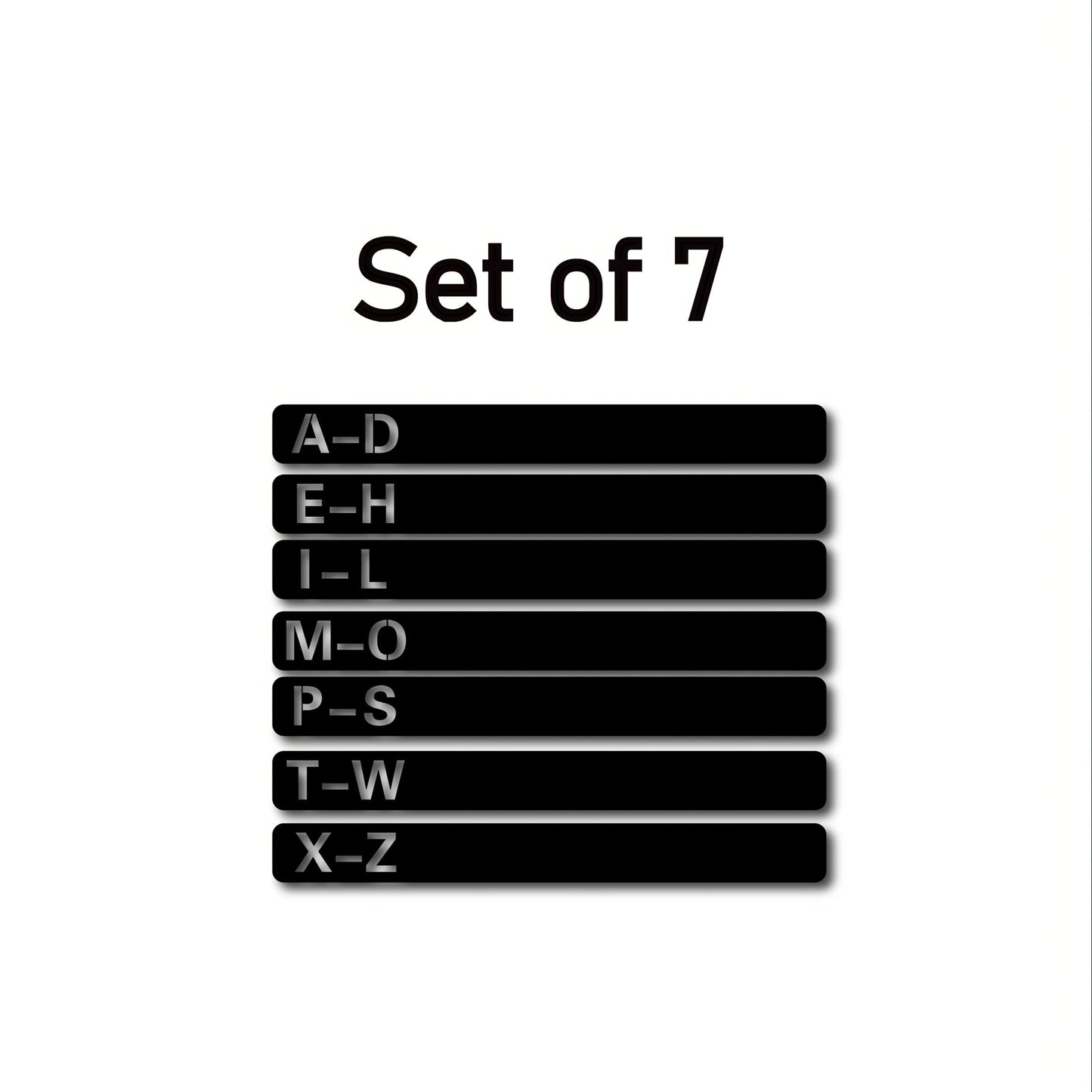 Handcrafted Wooden Vinyl Record Dividers with Letters -Recordshaven