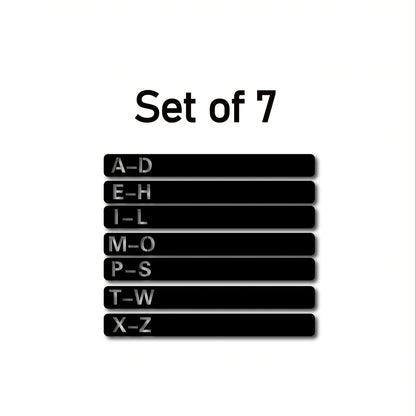 Handcrafted Wooden Vinyl Record Dividers with Letters -Recordshaven