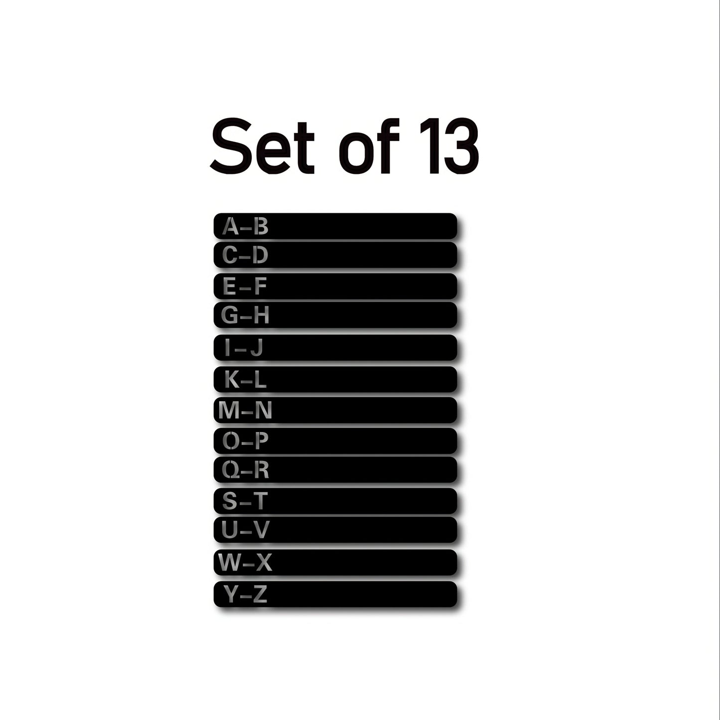 Handcrafted Wooden Vinyl Record Dividers with Letters -Recordshaven