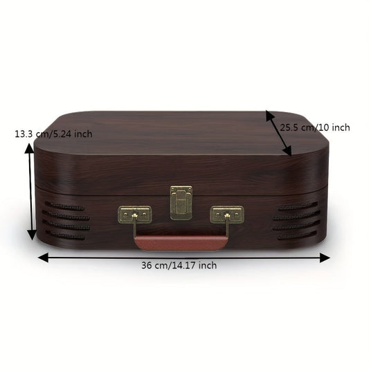 Maio A3 UK Vintage Belt-Driven Gramophone - 3-Speed Hi-Fi Turntable with Built-in/External Speakers -Recordshaven