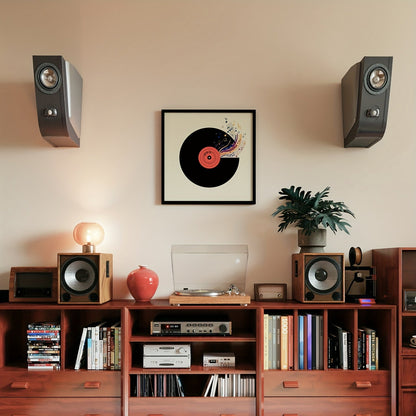 3-Pack Heavy-Duty PVC LP Display Frames - Wall-Mounted 12x12 Vinyl Album Holders (Adhesive/Screw) -Recordshaven