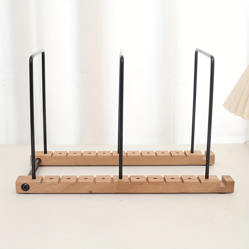 Multi-Purpose Wooden Record Storage Rack - CD & LP Display Shelf with Acrylic Baffle (No Assembly) -Recordshaven